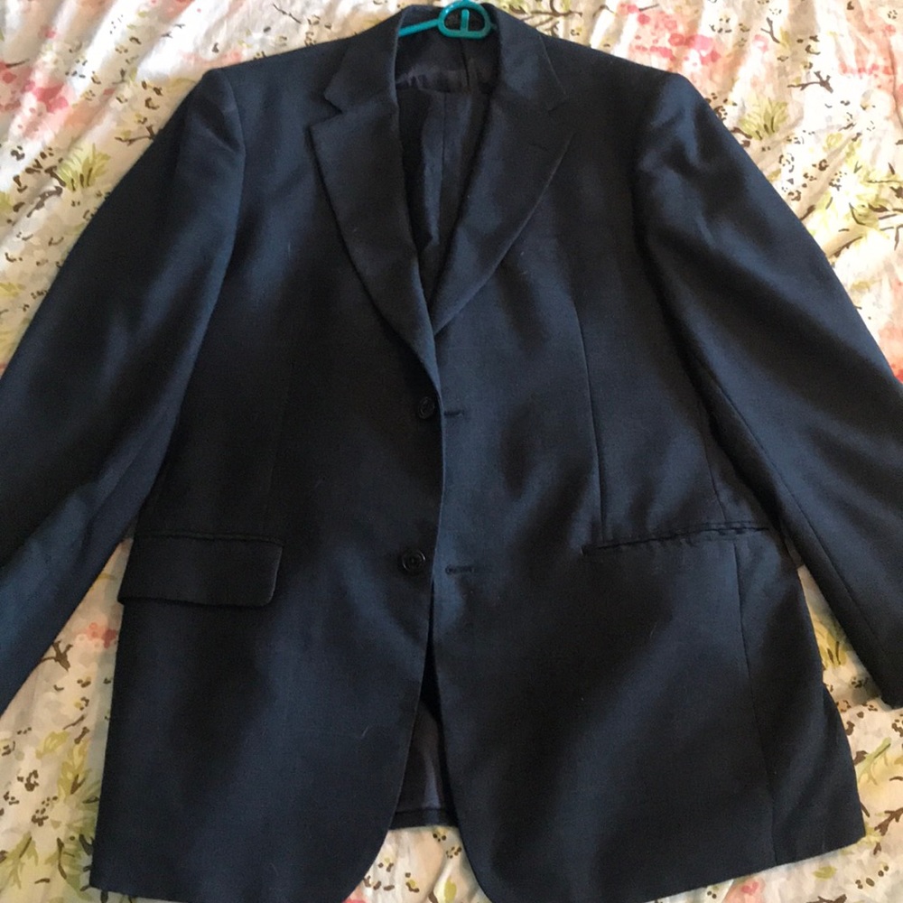 Haggar suit - navy blue 2-button